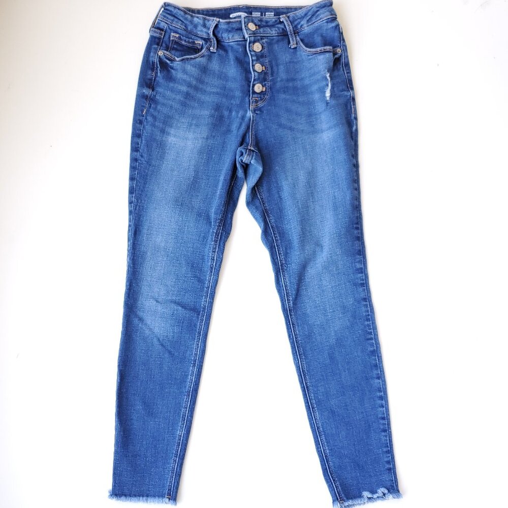 Rockstar button fly slim jeans